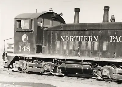 Northern Pacific Railway Railroad NP #148 SW-1200 Electromotive B&W Photograph • $16.97