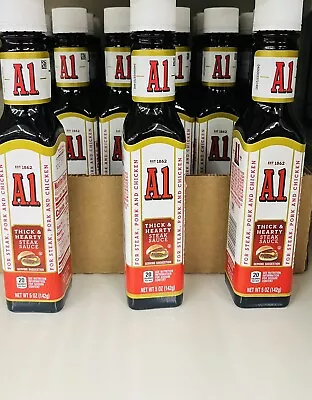 Lot Of 3 Bottles - A1 Thick & Hearty Steak Sauce 5 Oz. Each • $16.99