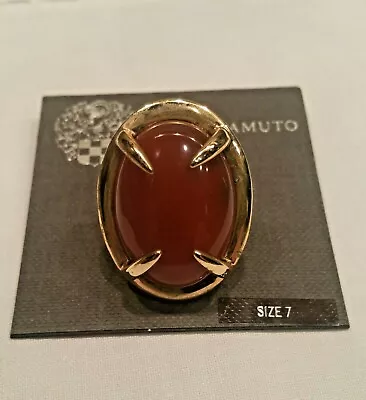 Vince Camuto Ring With Burnt Umber Gemstone Size 7 - Retail $55 • $8