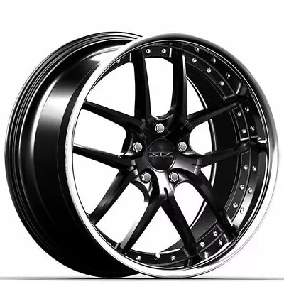 (4) 20  Staggered XIX Wheels X61 Gloss Black With SS Lip Rims (B31) • $1700