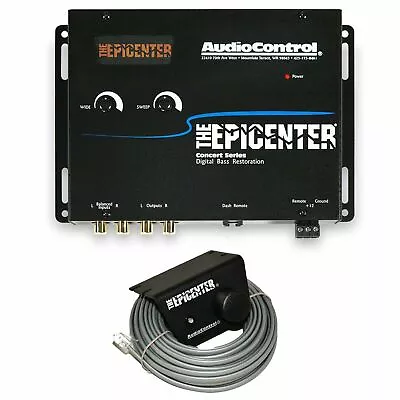 AudioControl Epicenter Digital Bass Restoration Processor -BLACK+ Knob NEW • $147.95