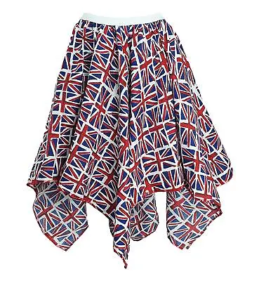 Adults Union Jack Flag Skirt United Kingdom Great Britain Supporters Fancy Dress • £16.95