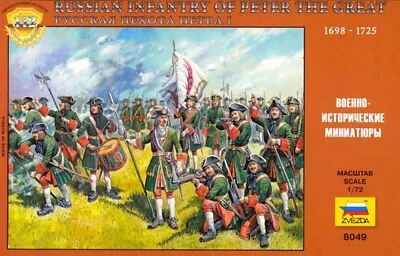 1/72 Soldiers - Russian Infantry Of Peter The Great - Zvezda 8049 • £13.42