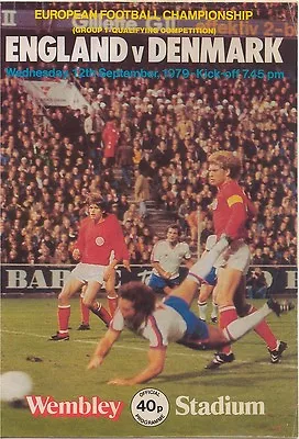 £3.49 • Buy ENGLAND V DENMARK EUROPEAN CHAMPIONSHIP 1979