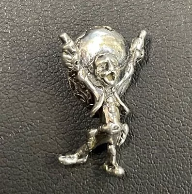 Vintage Sterling Silver Mexican Cowboy Charm • £71.26