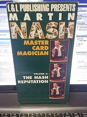 Martin Nash MASTER CARD MAGICIAN VOL 4 The Nash Reputation VHS Video Tape Magic • $8.49