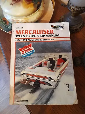 CLYMER B742 Mercruiser Stern Drive Shop Manual 1986-1990 Alpha 1 Bravo 1 • $20