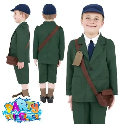 £16.99 • Buy Kids 1940s School Boy Costume World Book Week Day WW2 Fancy Dress Outfit