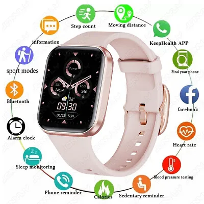 Smart Watch Men Women Waterproof Heart Rate Bluetooth For IOS Android Samsung • $24.99