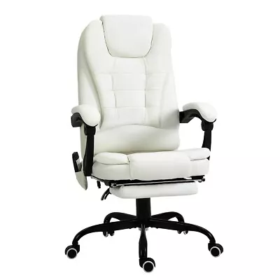 7-Point Vibrating Massage Executive Office Chair High Back Recliner Faux Leather • $162.42