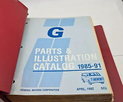 1985-1991 GM G Chassis Light Duty Trucks Van Illustrated Parts Catalog Book 52G • $39.99