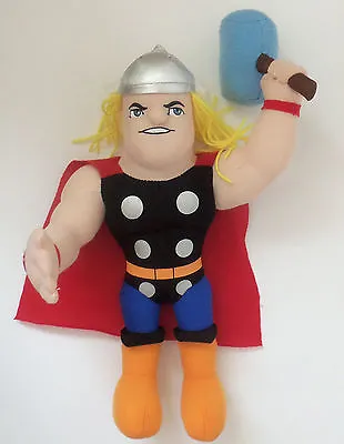 Plush Soft Thor Toy Marvel Super Hero Squad  37 Cm 14 Inch / PMS Action Figure  • £11.49