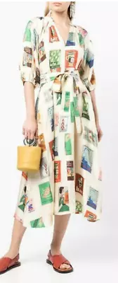 Oroton Matchbox Print Dress Size 6 • $200
