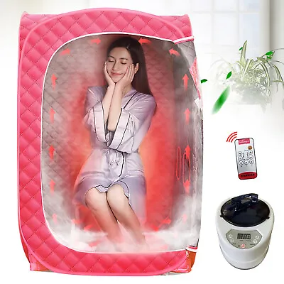 2L Portable Steam Sauna Tent Spa Loss Weight Full Body Detox Therapy W/ Remote • $80.75