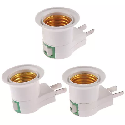 E27 Light Bulb Socket Holder Plug-in Adaptor Screw Base Lamp Wall US Plug J_-_ • $6.67