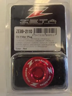 Honda Crf 250 L  Crf 250 M  2012-2021  Zeta Engine Oil Filler Plug  Red • $16.12
