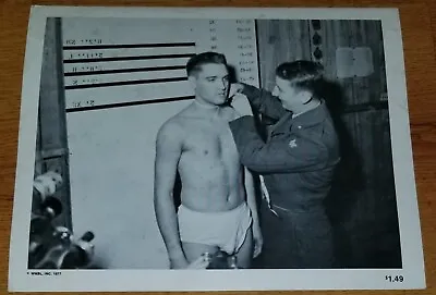 1977 ELVIS PRESLEY Stock Photo Picture Army Enlisting In Underwear 8 X 10 RARE • $40