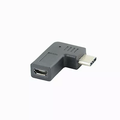 90 Degree Angle Type C USB 3.1 Male To Micro USB Female Converter Adapter • $1.99