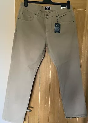 Men’s Gant Jason Style Desert Jean In Dark Beige Waist 36 Leg 32 • £35