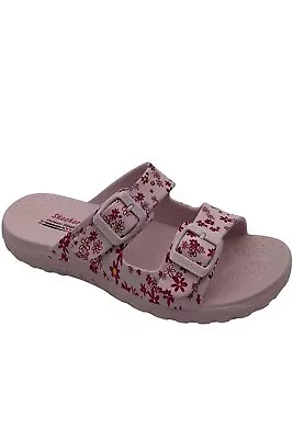 Skechers Foamies Washable Reggae Slide Sandals Lil' Daisies Pink • $32.99