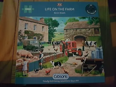 Gibson's 1000Pc Jigsaw Puzzle Life On The Farm • £6