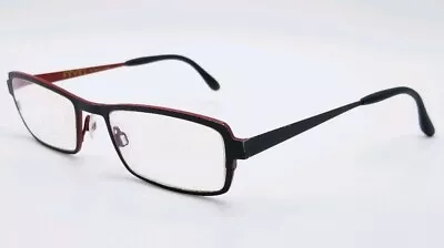 Bevel 8585 Rake BKRR Rectangular Black/Red 51×18 Frame Only Eyeglasses #2292 • $29