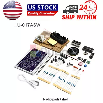 HU-017A RDA5807S FM Radio DIY Kit Set Electronic DIY Parts 87MHz-108MHz W/ Shell • $15.79