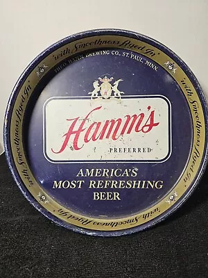 Vintage Hamm's Beer Metal Serving Tray • $52