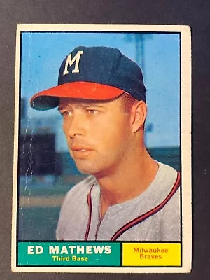 1961 Topps #120 Ed Matthews Milwaukee Braves HOF • $7.14