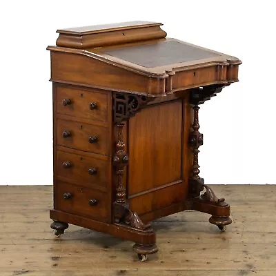 Victorian Antique Walnut Davenport Desk (M-4267)  • £645