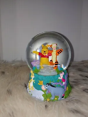 Disney Enesco Winnie The Pooh & Friends Music Box Snow Globe 1963 Wonderland CO • $45.72