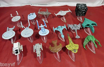 £14.99 • Buy STAR TREK Micro Machines Plastic Model Star-ships With Stands Select Your Ship