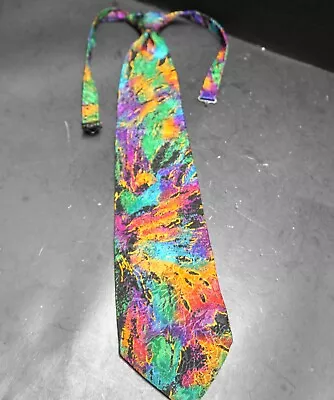 McDonald's Uniform Vintage Men's Necktie 1989 Tie Dye Spatter • $20