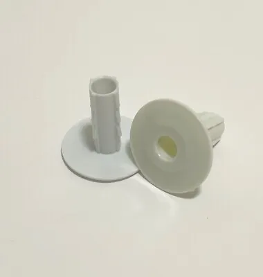 £3.49 • Buy 2x White Plastic Hole Tidy Wall Grommet Cover Cable Entry Exit CCTV DATA VIRGIN