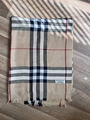 £95 • Buy The Burberry Check Cashmere Scarf 100% Cashmere