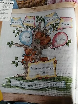 Nursery Family Tree Cross Stitch Chart    7-189 • £1.50