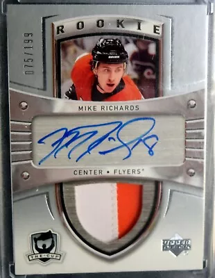 Mike Richards 2005-06 UD The Cup Rookie Patch Auto #d 075/199! • $20.50