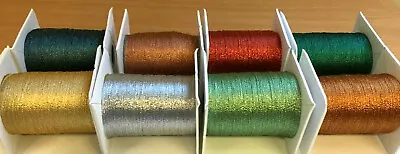 Japanese  Rococco  Style Metallic Thread 8 X 5 M Assorted Pack + FREE 5m Bonus • £10.95