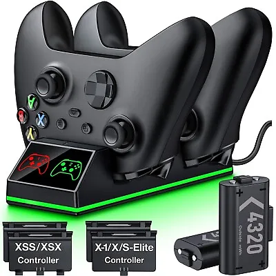 2*4320mWh Battery For XBox One｜Series X S Controller Dual Charging Dock Station • $30.99