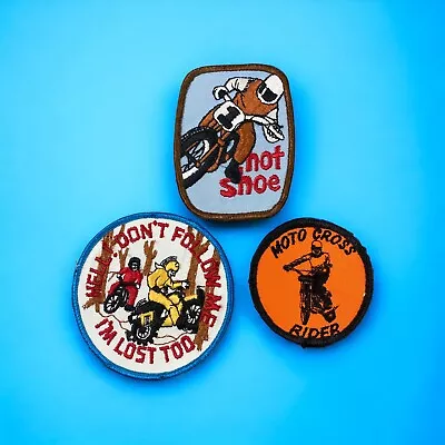 Lot Of 3 Vintage 1970s Patches Motocross Dirt Biking Trail Riding • $14.99