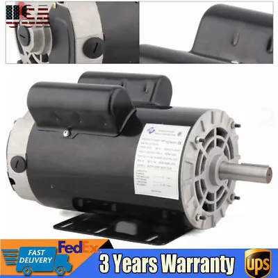 5HP Air Compressor Electric Motor 3450RPM Single Phase 7/8  Shaft Heavy Duty  • $179.55