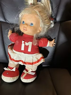 2004 Munchkin Cheers Lovee Doll Blonde Talking Electronic Works Red/White Outfit • $27