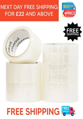 £64.99 • Buy 36 Vibac Clear Tape Industrial Adhesive Parcel Packing Packaging Tape 48mm X 66m