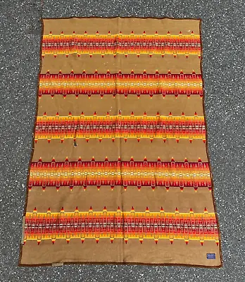 Vintage Pendleton Beaver State Southwest Navajo Aztec Wool Camp Trade Blanket • $1.25