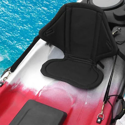 Kayak Seat Djustable Padded Canoe Back Sit On Kayak Seat Canoe Backrest Cushion • £13.55