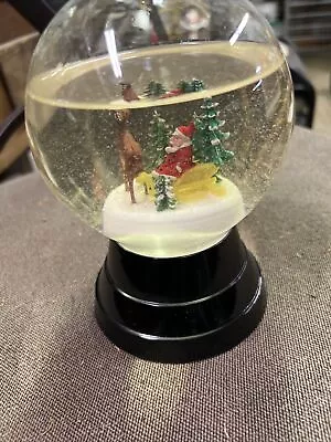 Vintage Snow Globe Santa On Sled - Made In Austria House Of Global Art 4.5  • $19.99