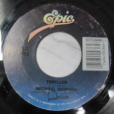 Michael Jackson - Thriller / Can't Get Outta The Rain 45 RPM Vinyl Record GOOD! • $14.99