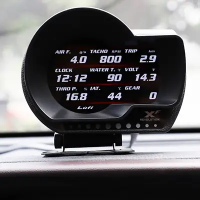 OBD2 Digital Car Turbo Boost Oil Pressure Temperature Speed Meter RPM Fuel Level • $107.90