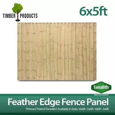 £40.99 • Buy 6 X 5 Feather Edge Panels CHEAP SPECIAL OFFER! Sell.6x2  6x3, 6x4, 6x5 And 6x6 