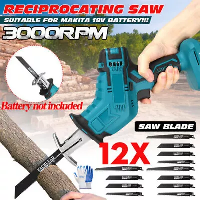 Cordless Electric Reciprocating Saw Saber Cutting For Makita Battery NO Battery • £19.59